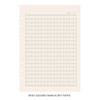 Beige Squared Manuscript Paper - PAPERIAN Lifepad 6-ring A5 size notebook refillript Paper