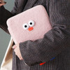 Pink - ROMANE Brunch Brother Pom Pom boucle tablet PC iPad zip pouch