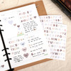 02 - PLEPLE Alphabet gradation paper deco sticker sheet