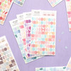 PLEPLE Number gradation paper deco sticker sheet