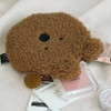 Iconic Furry buddy flat zipper pouch