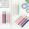 O-ssum knock retractable ballpoint gel pen with clip