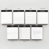 Option - 2NUL Drawing memo checklist weekly plan notes notepad