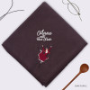 Dark Purple - Bookfriends Anne with Red Hair cotton handkerchief hankie