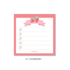 Strawberry - PLEPLE Fruits ribbon memo notes checklist notepad