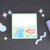 Usage example - PLEPLE Bubble dino memo notes notepad