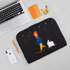 Usage example - Moonwalker boucle canvas iPad laptop sleeve pouch case