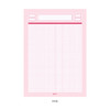 Pink - After The Rain Label B5 size grid notes memo notepad