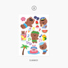 02 Summer - Project season my juicy bear removable sticker