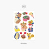04 Birthday - Project daily life my juicy bear removable sticker