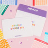 Alphabet upper case craft decoration sticker 10 colors set