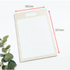 Size - O-CHECK Vertical B5 Cornell study notes grid notepad