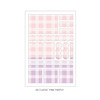 06 Classic Pink Purple - PLEPLE Check paper deco sticker set