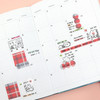 Usage example - PLEPLE Check paper deco sticker set