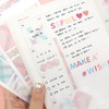 Usage example - PLEPLE Check paper deco sticker set