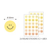 Size - PAPERIAN Color palette Smile deco sticker set