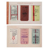 UNIVERSAL CONDITION Vintage ticket magnet bookmark set