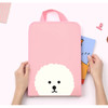 Usage example - Bookfriends Reading pet zip around file bag