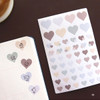 02 - PLEPLE Love in Life paper deco sticker 2 sheets