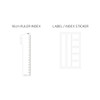 Comes with ruler and index stickers - Bookfriends World literature A5 20 ring binder with 60 sheets