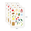Size - DESIGN GOMGOM Retro self cute sticker sheets set