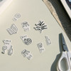 Usage example - DESIGN GOMGOM Retro self cute sticker sheets set