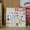 Usage example - DESIGN GOMGOM Retro self cute sticker sheets set