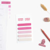 Pink - Bookfriends Colorchip double point index sticky bookmark