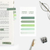 Green - Bookfriends Colorchip double point index sticky bookmark