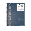 Navy - 2young Elite Mathematics half perforated line blank notebook