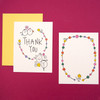 Thank you white - Ardium Thank you color postcard