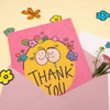 Usage example - Ardium Thank you color postcard