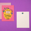 Thank you pink - Ardium Thank you color postcard