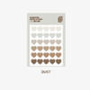 Dust - Wanna This Heart medium deco sticker set of 3 sheets
