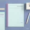 Skyblue - Indigo Prism 56 spiral bound B5 grid notebook