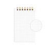 Grid papers - Bookfriends Reading pet wire-bound grid writing pad