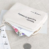 01 Ivory - ICONIC Cottony flat zipper card holder case