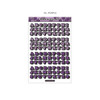 05. Purple - Wanna This Kitsch kitsch upper case Alphabet sticker