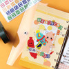 Usage example - Wanna This Toy block Alphabet and Number removable sticker