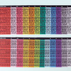 Set of 12 sheets - Wanna This Blackline Alphabet And Number Sticker Set