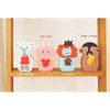 Jam studio Stand up cute animal message card with envelope