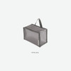 Stone Gray - Byfulldesign Travelus cube medium coated mesh pouch bag