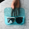 Usage example - Play obje Sunny neon clear PVC glasses pouch