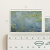 Size - NACOO Claude Monet 2 Nympheas label sticker set