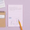 Lined grid - Bookfriends Colored A6 memo writing pads