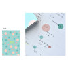 Blue -  Play Obje Twinkle 6-ring translucent sticker sheet set