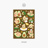 08 Avocado - Project fruit my juicy bear removable sticker