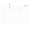 Monthly plan - Jam Studio Square 6-ring A6 wide dateless monthly planner