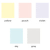 Color - Pastel colored 6-ring A6 wide blank notebook refills set