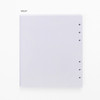 Violet - Pastel colored 6-ring A6 wide blank notebook refills set